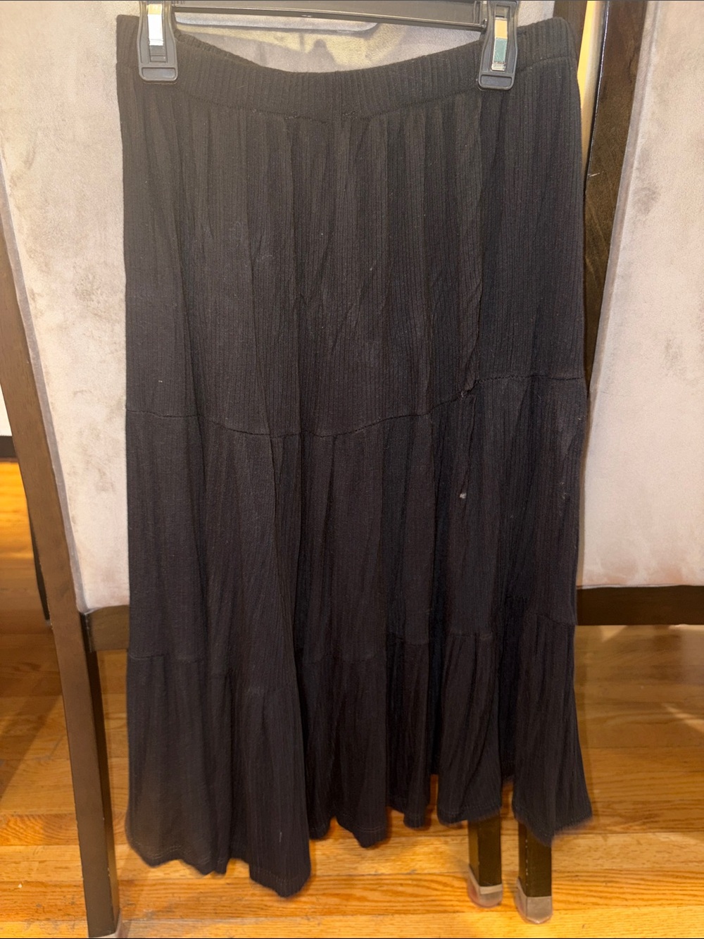 Black Tiered Maxi Skirt - Classic Women's Skirt